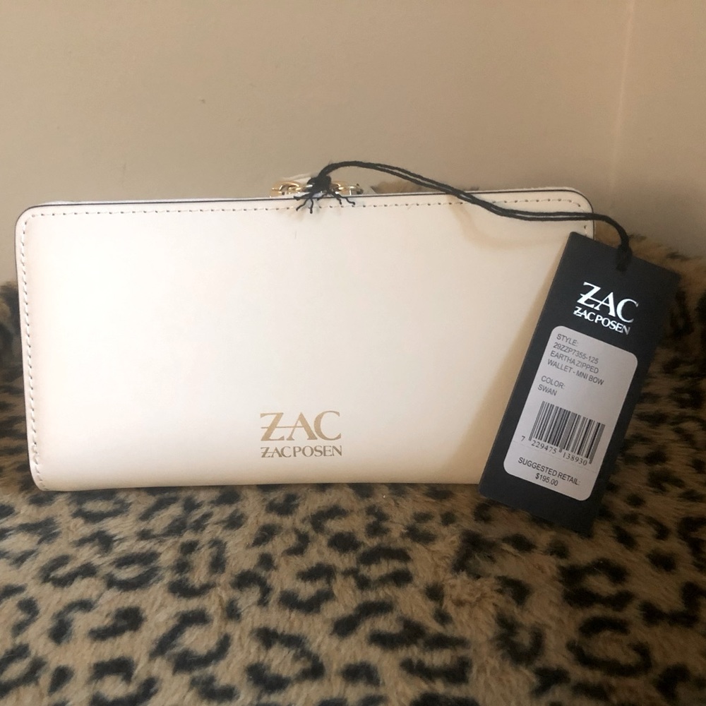 NWT Zac Posen Eartha Zipped Wallet-MNI Bow